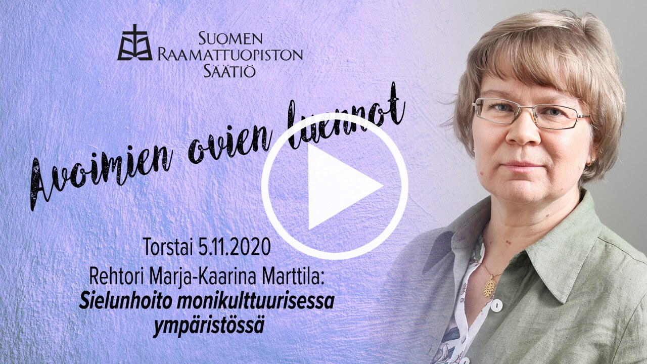 Marja-Kaarina Marttilan luento Sielunhoidosta monikulttuurisessa ympäristössä