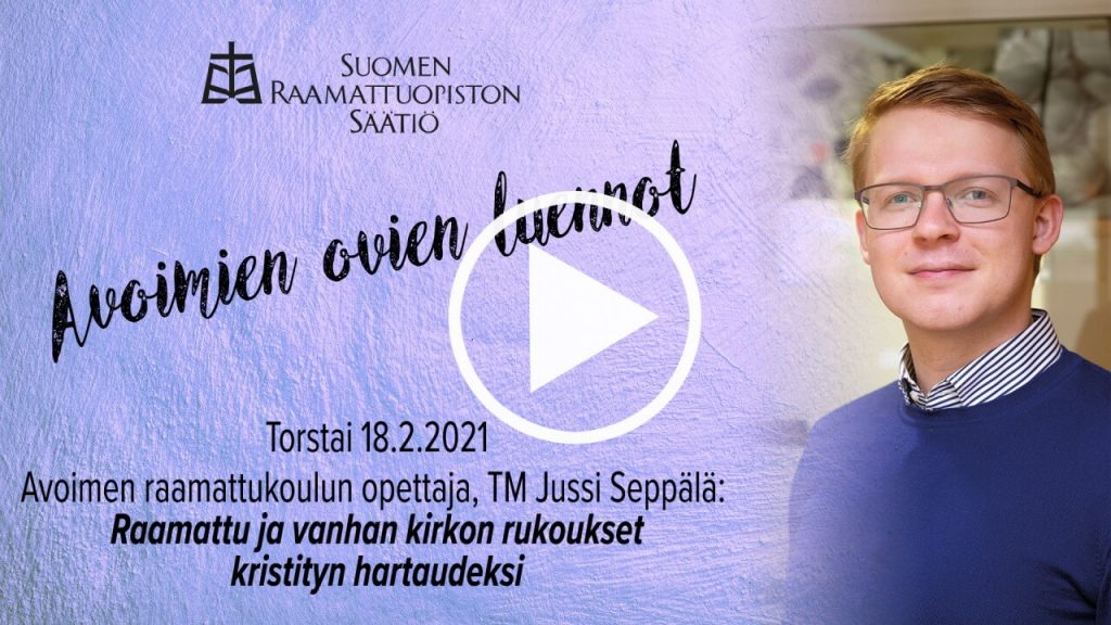 Jussi Seppälän yleisöluento Suomen Raamattuopistossa