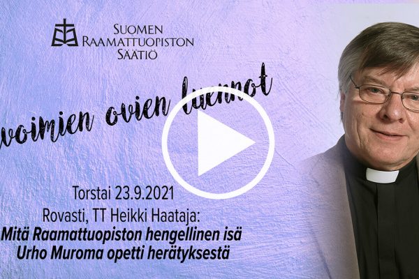 Heikki Haatajan yleisöluentovideon kansikuva