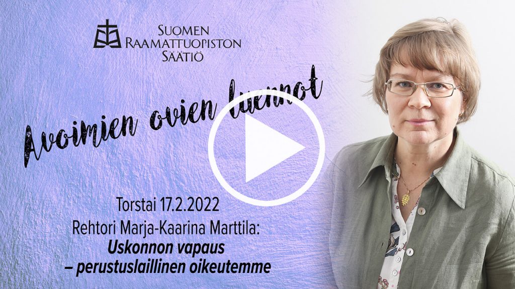 Marja-Kaarina Marttila yleisöluentovideon kansikuva