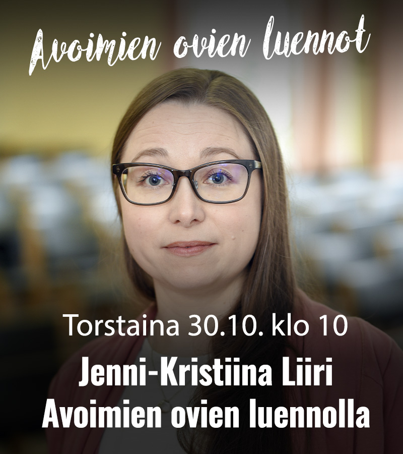 Raamattuopisto 2025 jenni kristiina liiri avoimien ovien luennot 800x900