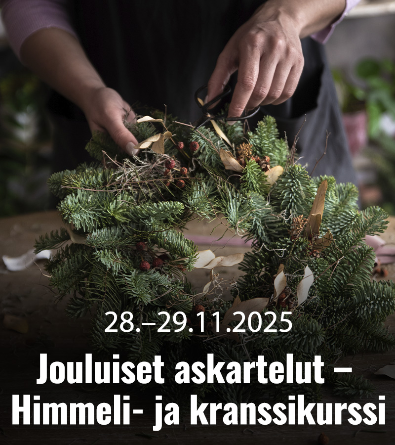 RAAMATTUOPISTO 2025 Himmeli ja kranssikurssi 800x900