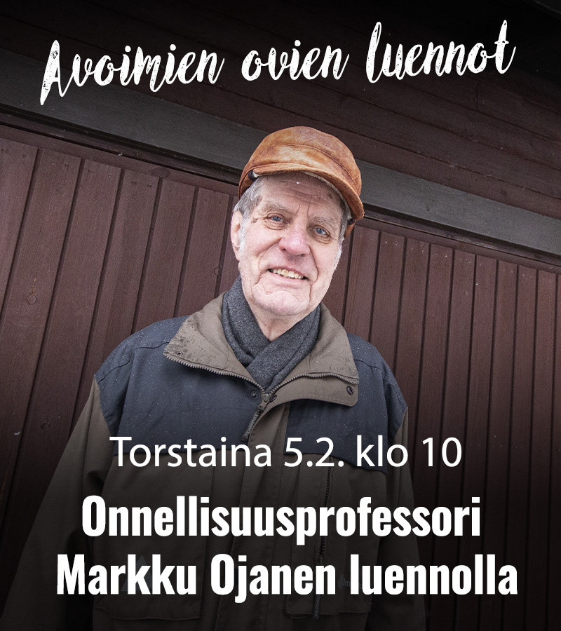 RAAMATTUOPISTO 2026 Markku Ojanen Avoimien ovien luennot 800x900