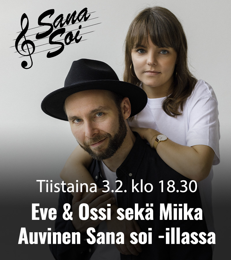 RAAMATTUOPISTO 2026 Sana Soi Eve ja Ossi 800x900