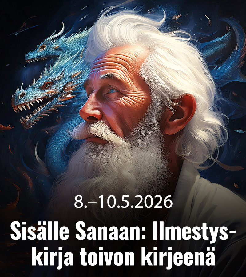 RAAMATTUOPISTO 2026 Sisalle Sanaan Johanneksen ilmestys 800x900