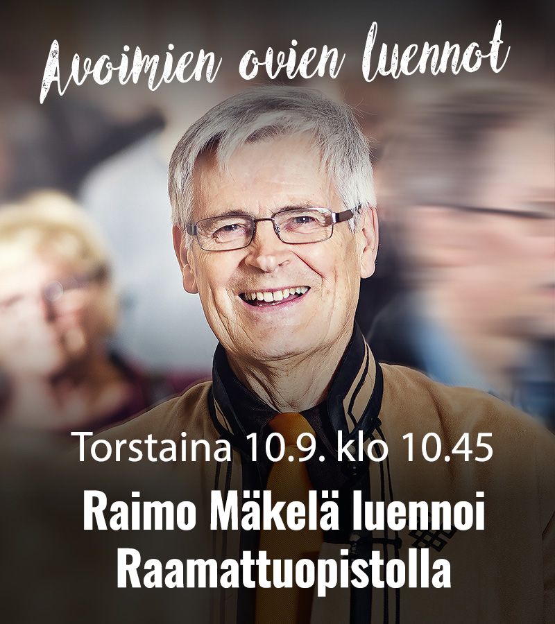 RAAMATTUOPISTO 2026 Raimo Makela Avoimien ovien luennot 2 800x900